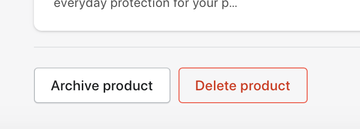 archiver le produit