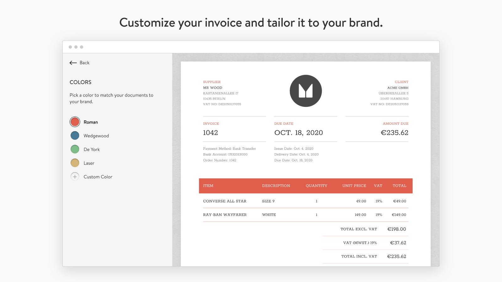 Sufio Invoice