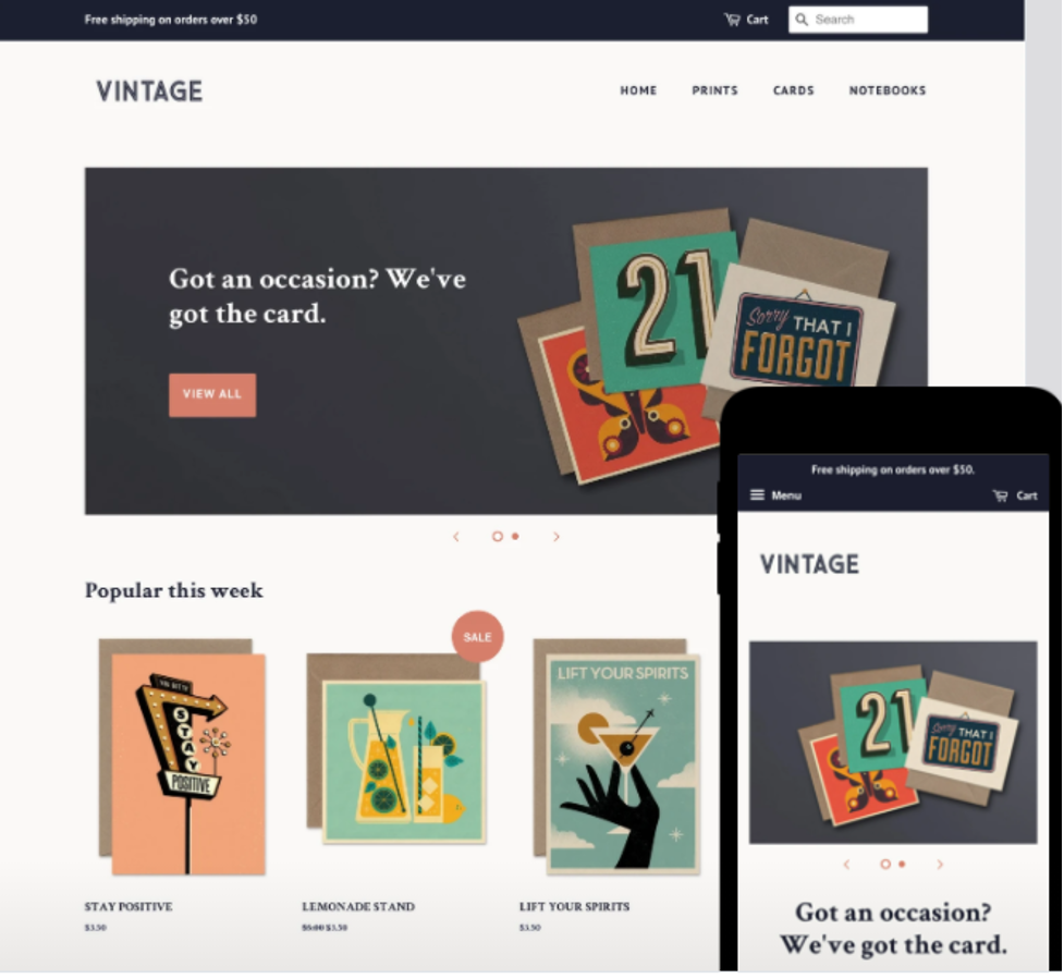 Free Shopify themes