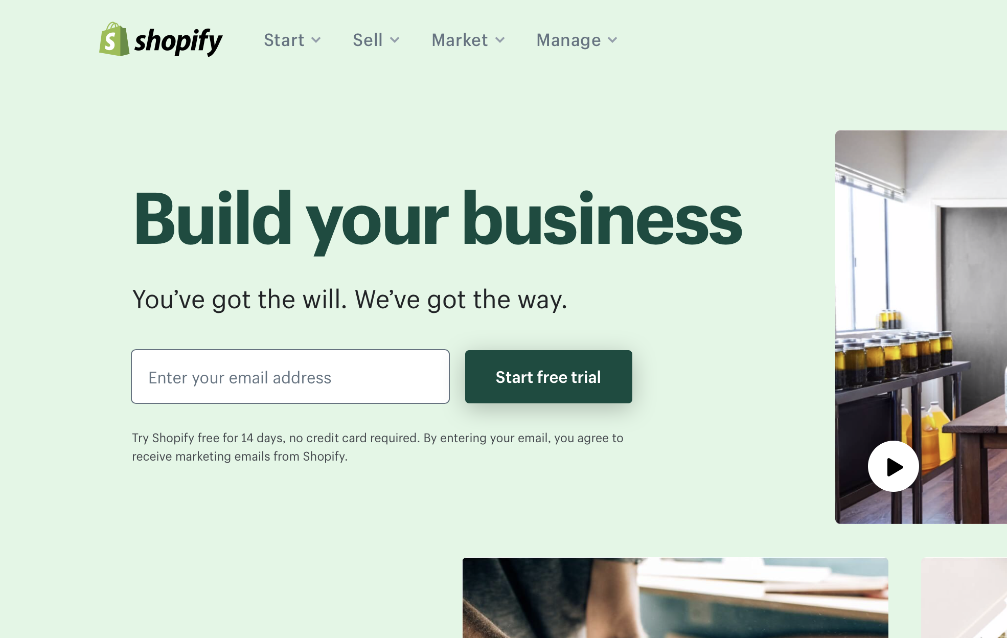 Build an online store with Shopify