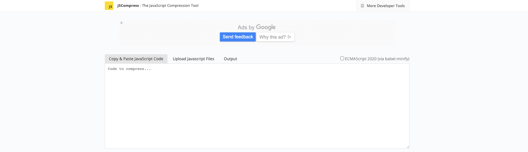 Minify with JSCompress