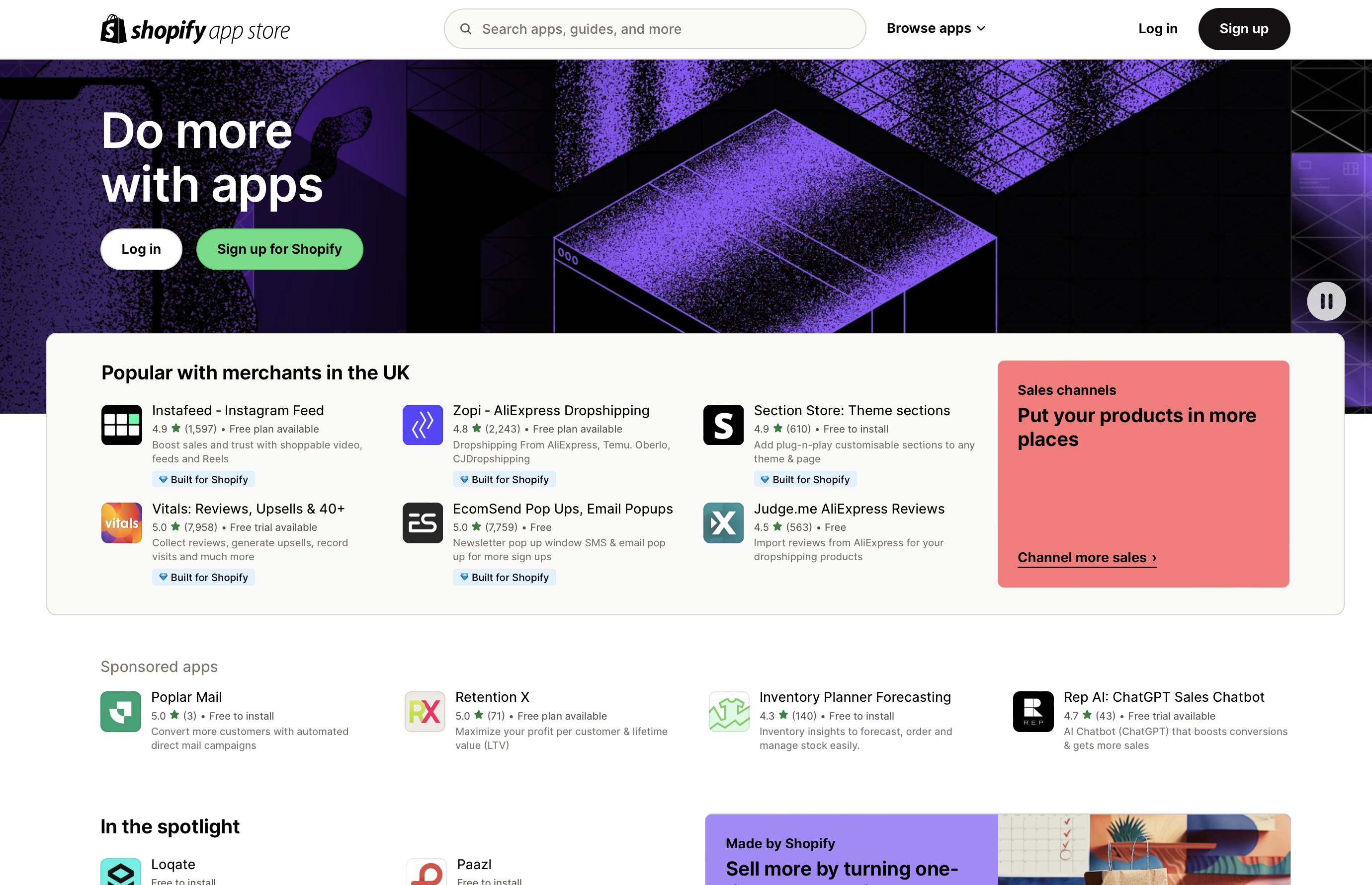 how many apps shopify