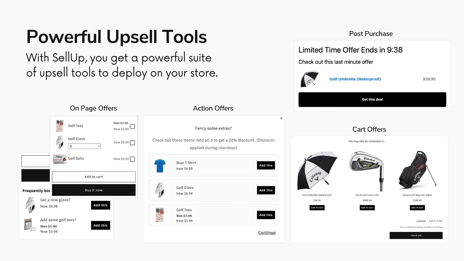 sellup app new Shopify stores