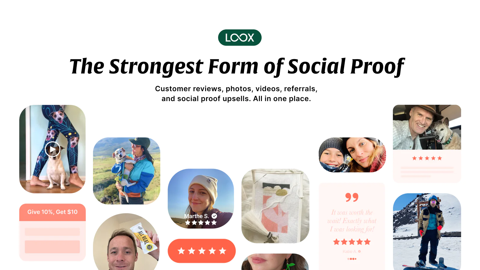 loox app for a florist online store