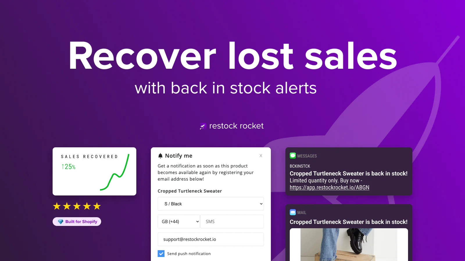 restock rocket back in stock app