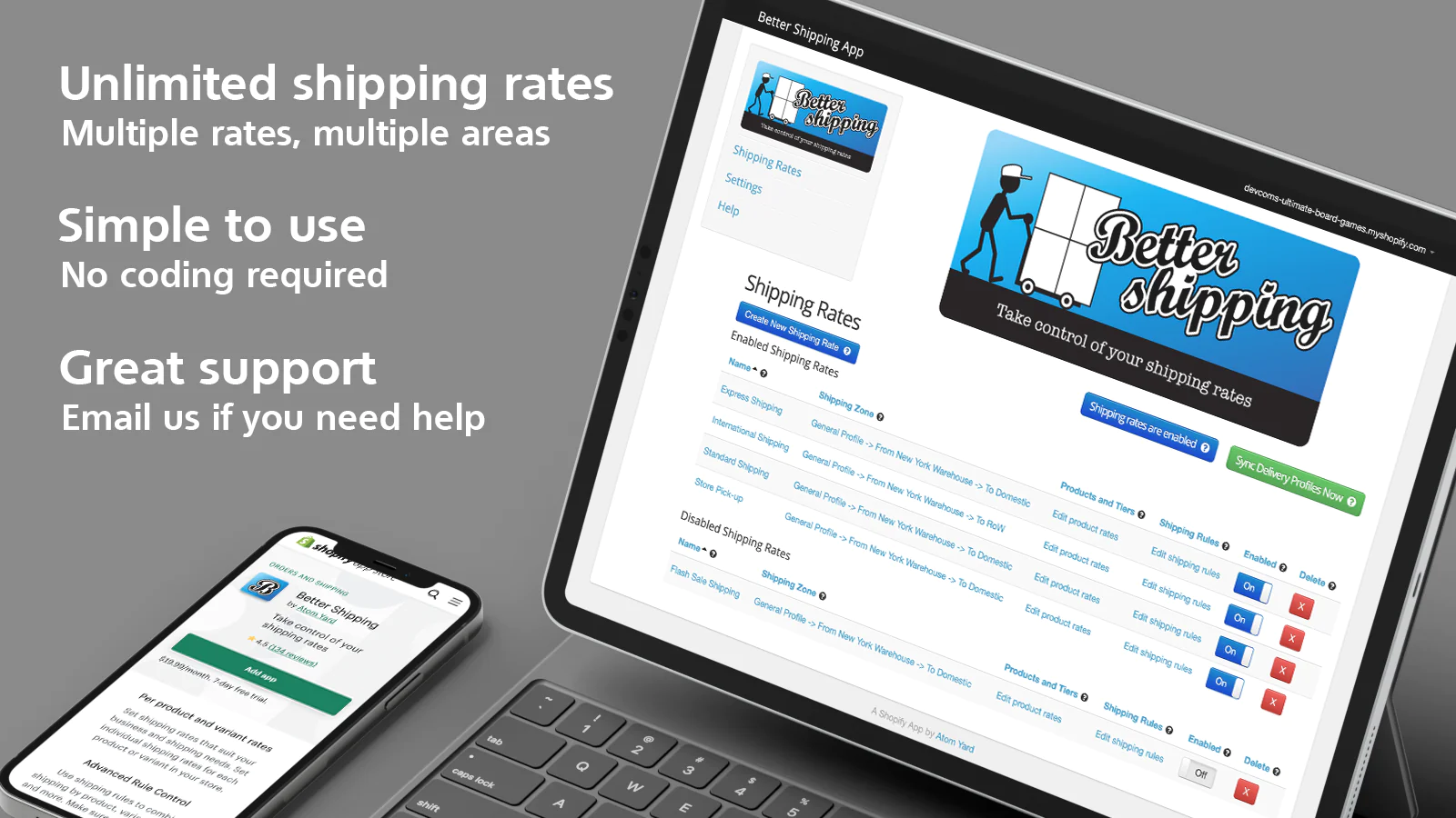 Better Shipping App