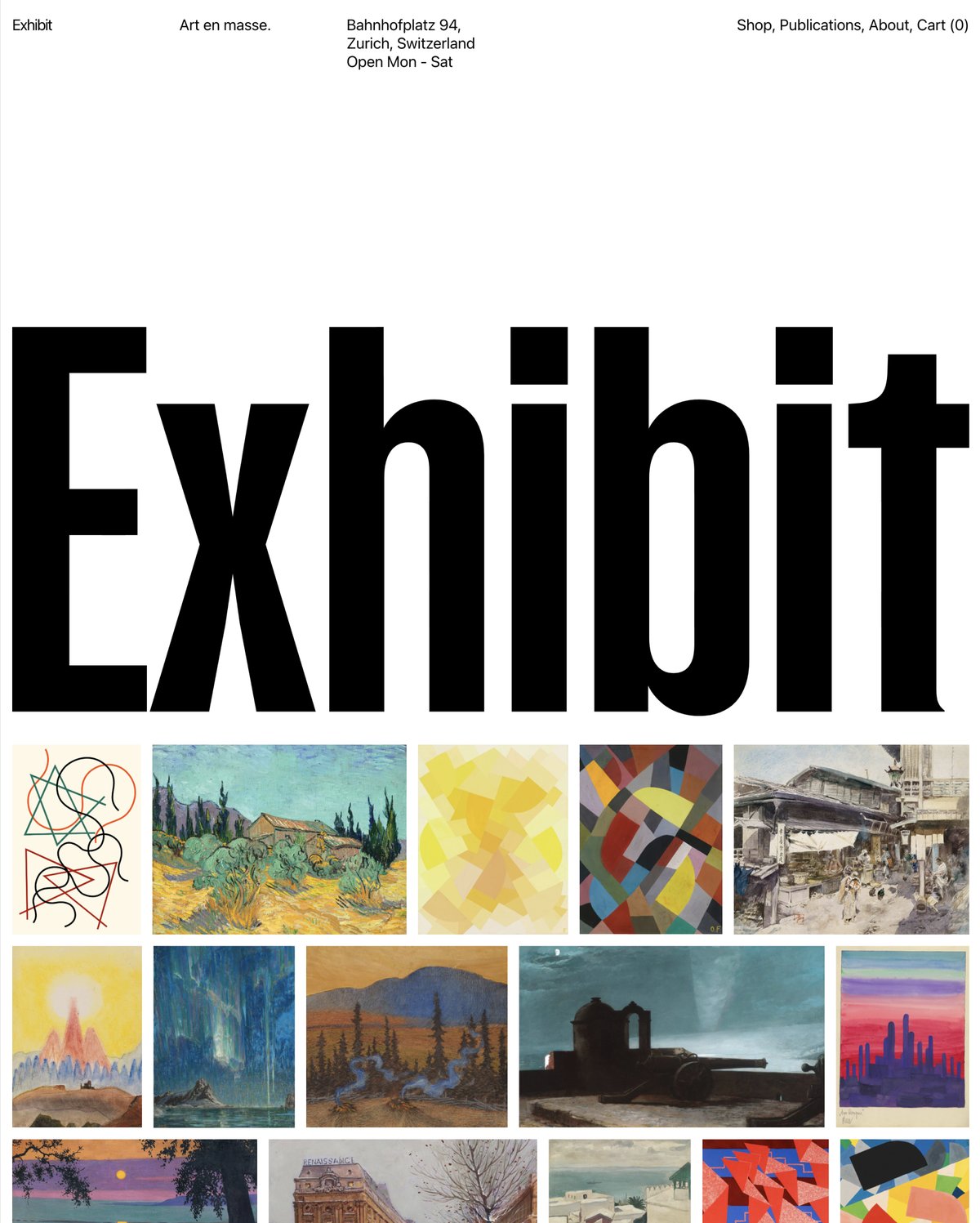 Exhibit Shopify Theme