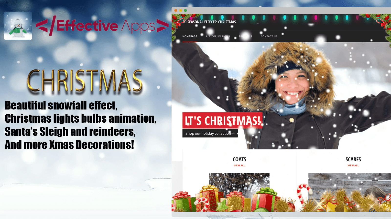 3d seasonal effects christmas shopify apps