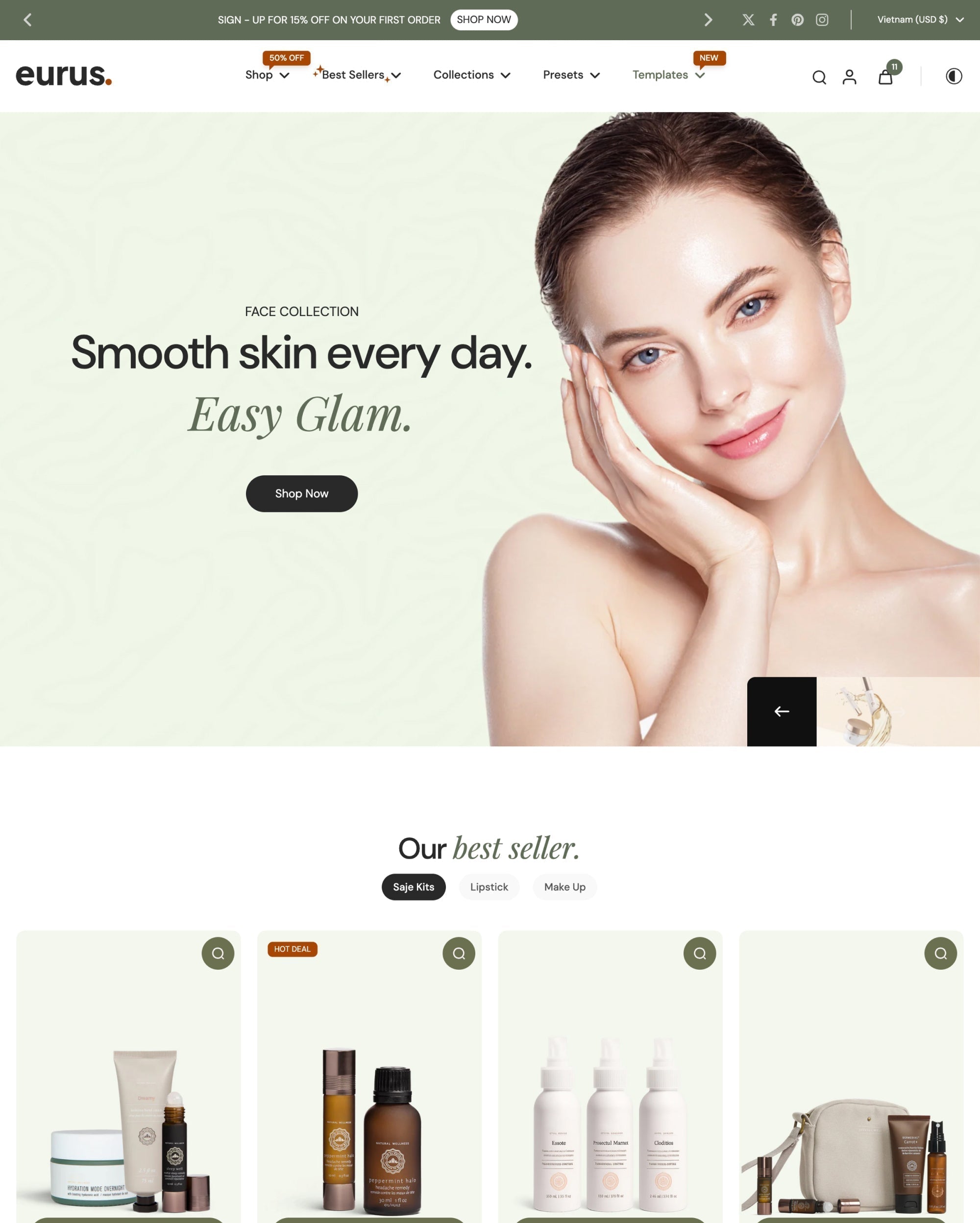 Eurus Shopify Theme