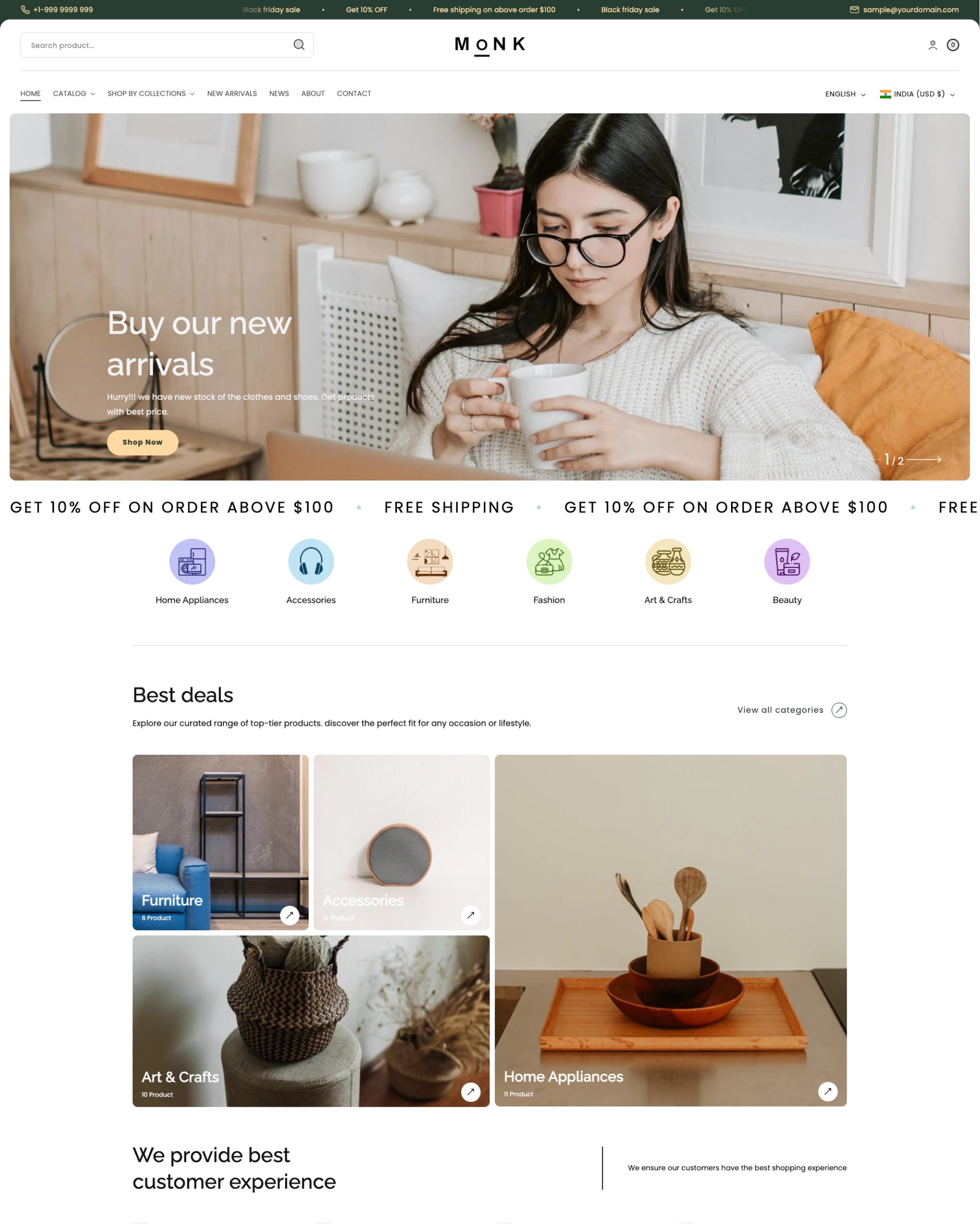 Monk Shopify Theme