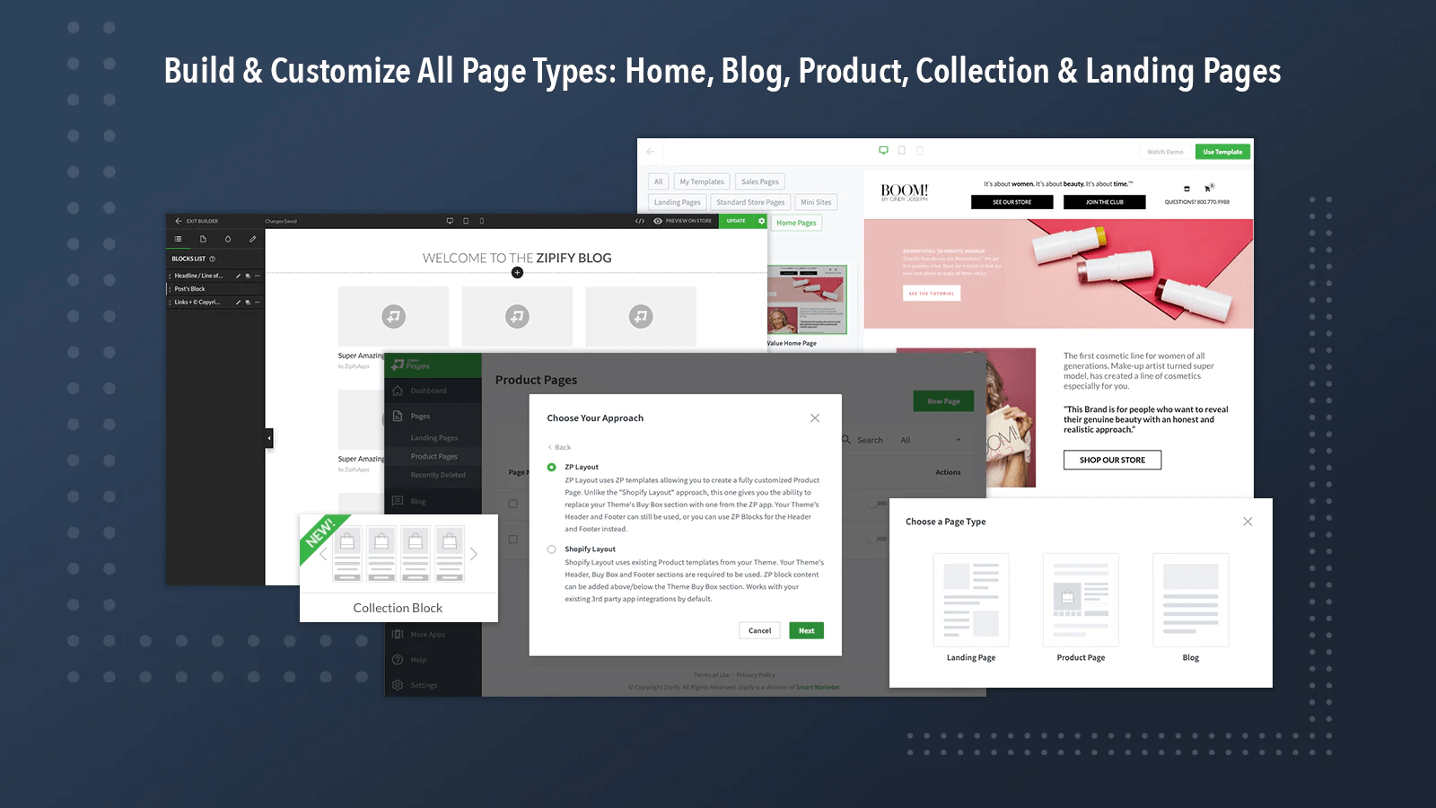 Application de création de pages Zipify