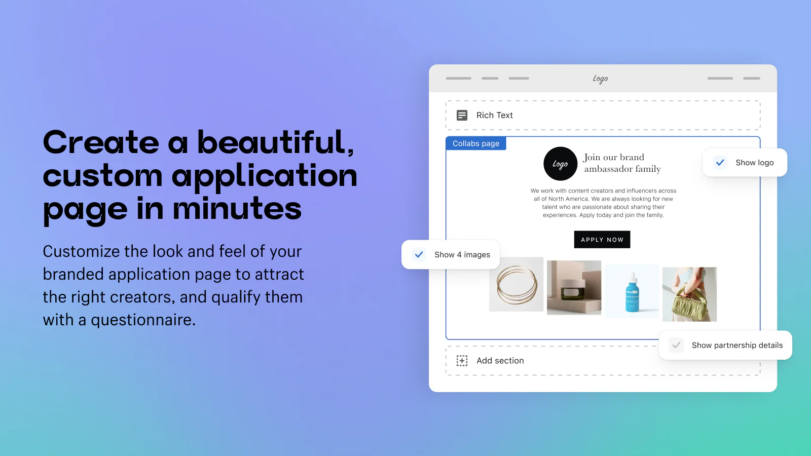 Shopify Collabs - affiliate