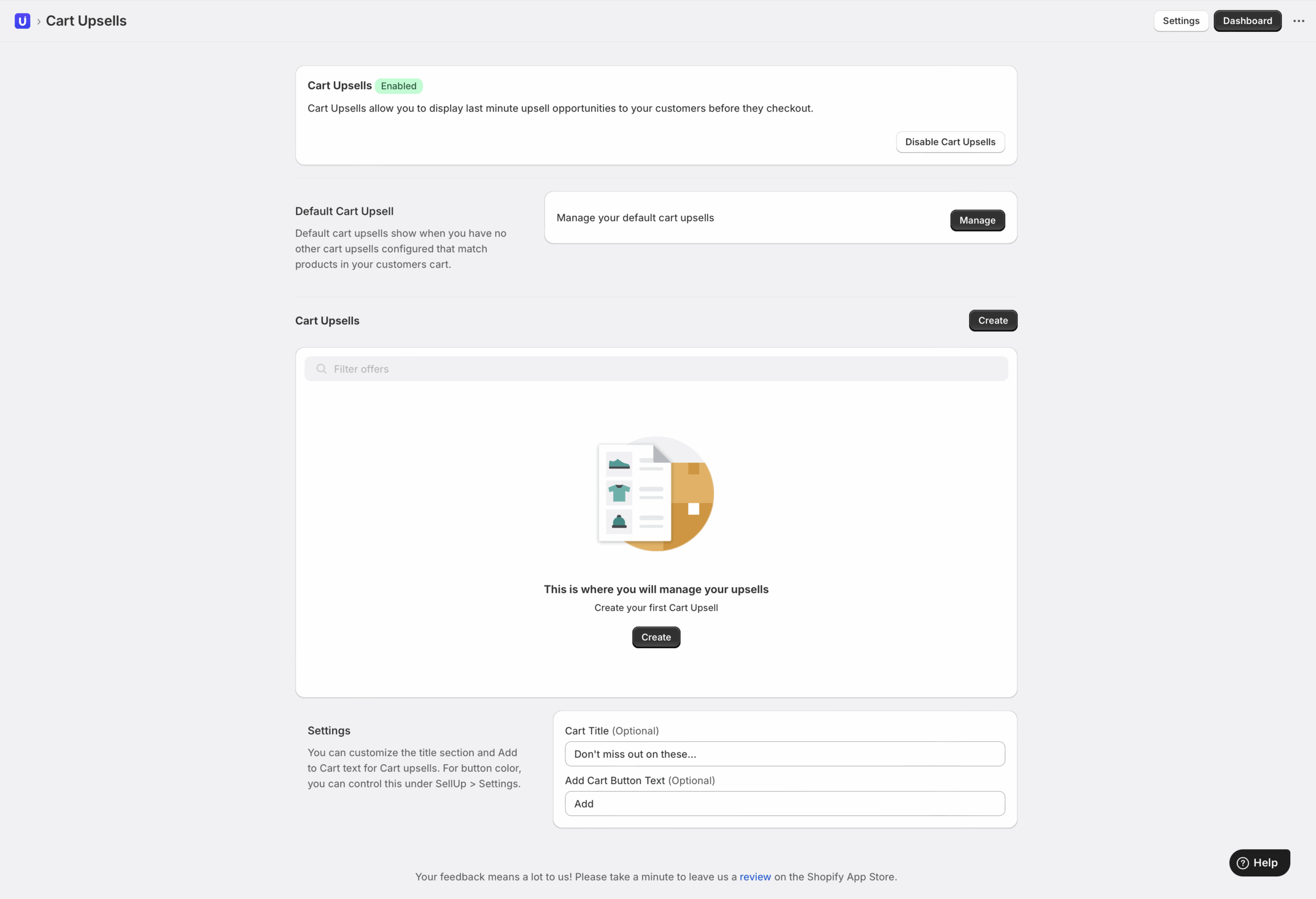 Shopify cart upsells example inside cart drawer