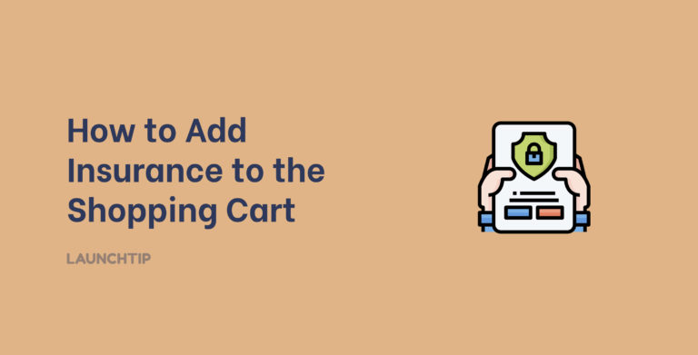Add insurance to the shopping cart