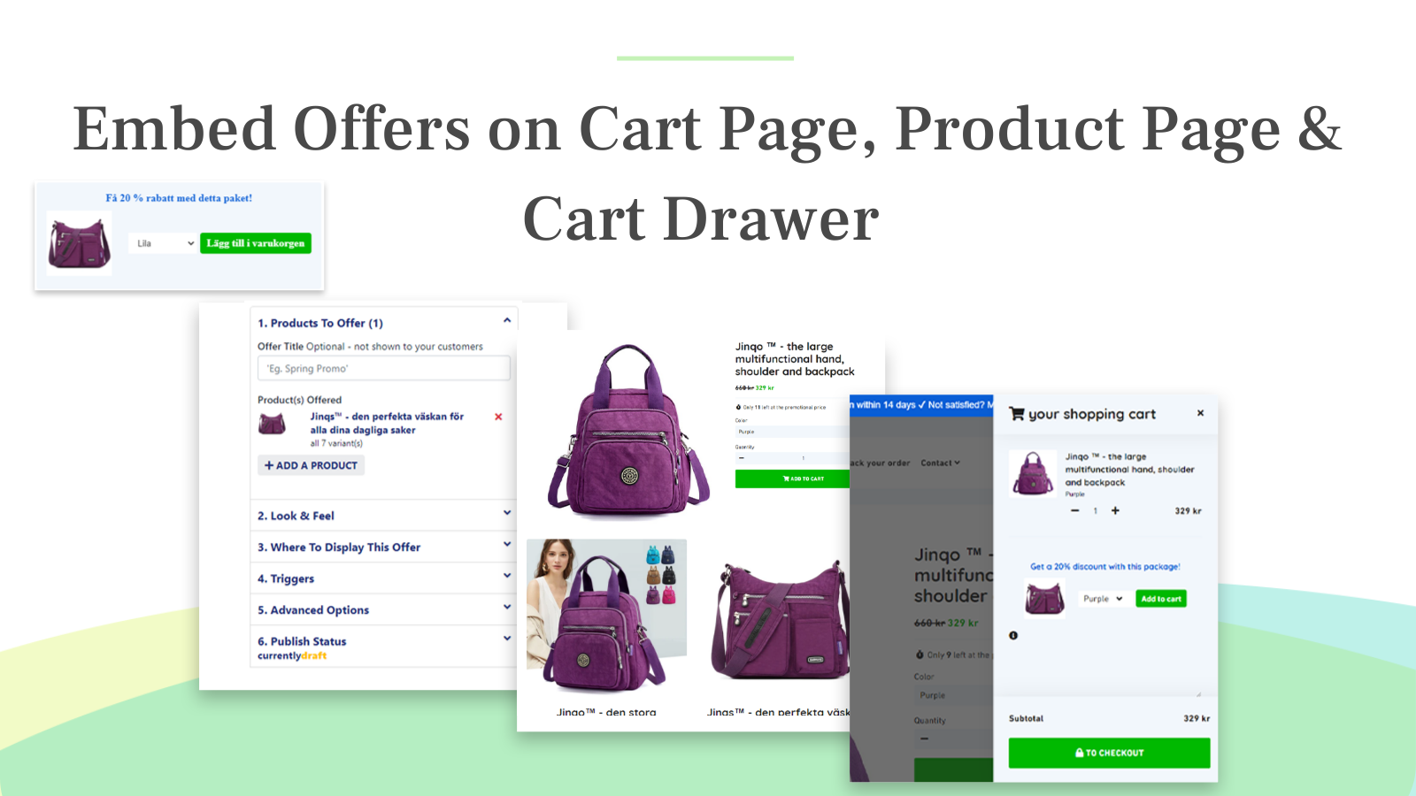 Add insurance to shopping cart using in-cart upsell