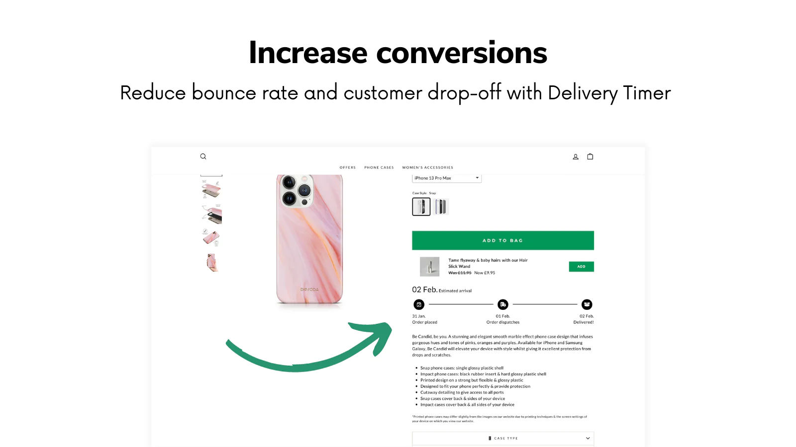 delivery timer new Shopify stores
