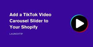 Free TikTok video slider for shopify